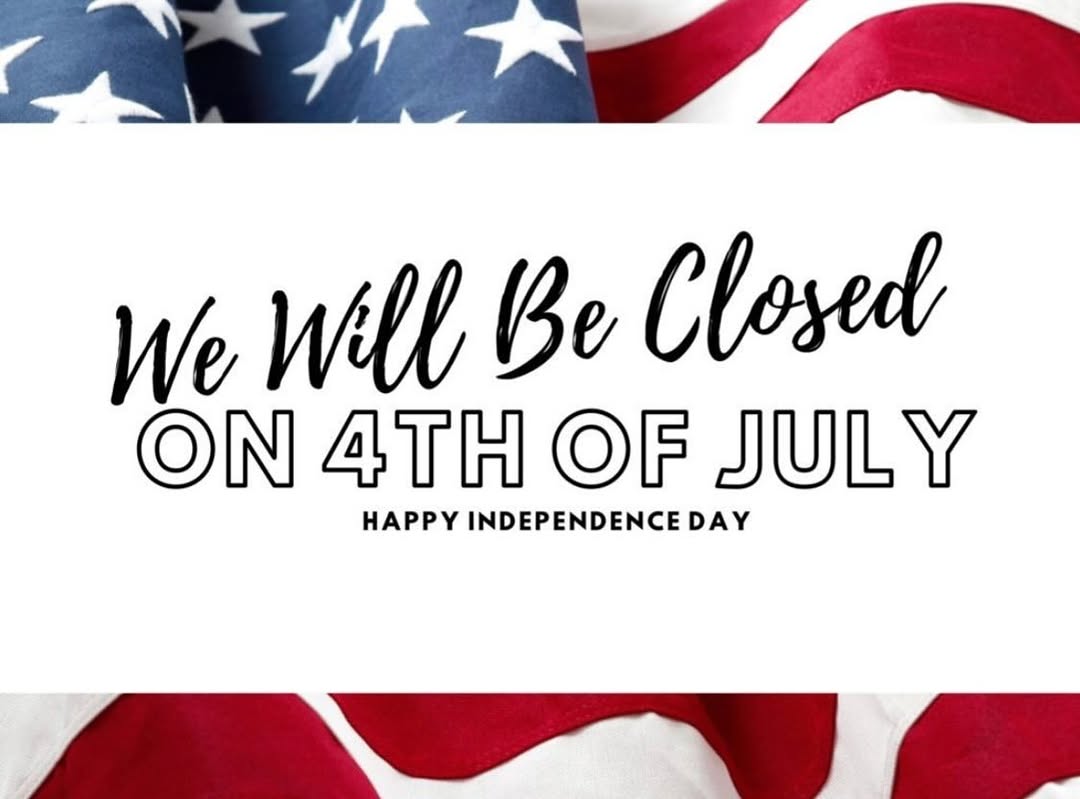 Instagram post by Dr. Tracey H. Stokes: Our office will be closed on Friday, July 4, 2025 in observance of Independence Day. We will resume normal business hours on Monday, July 9,…