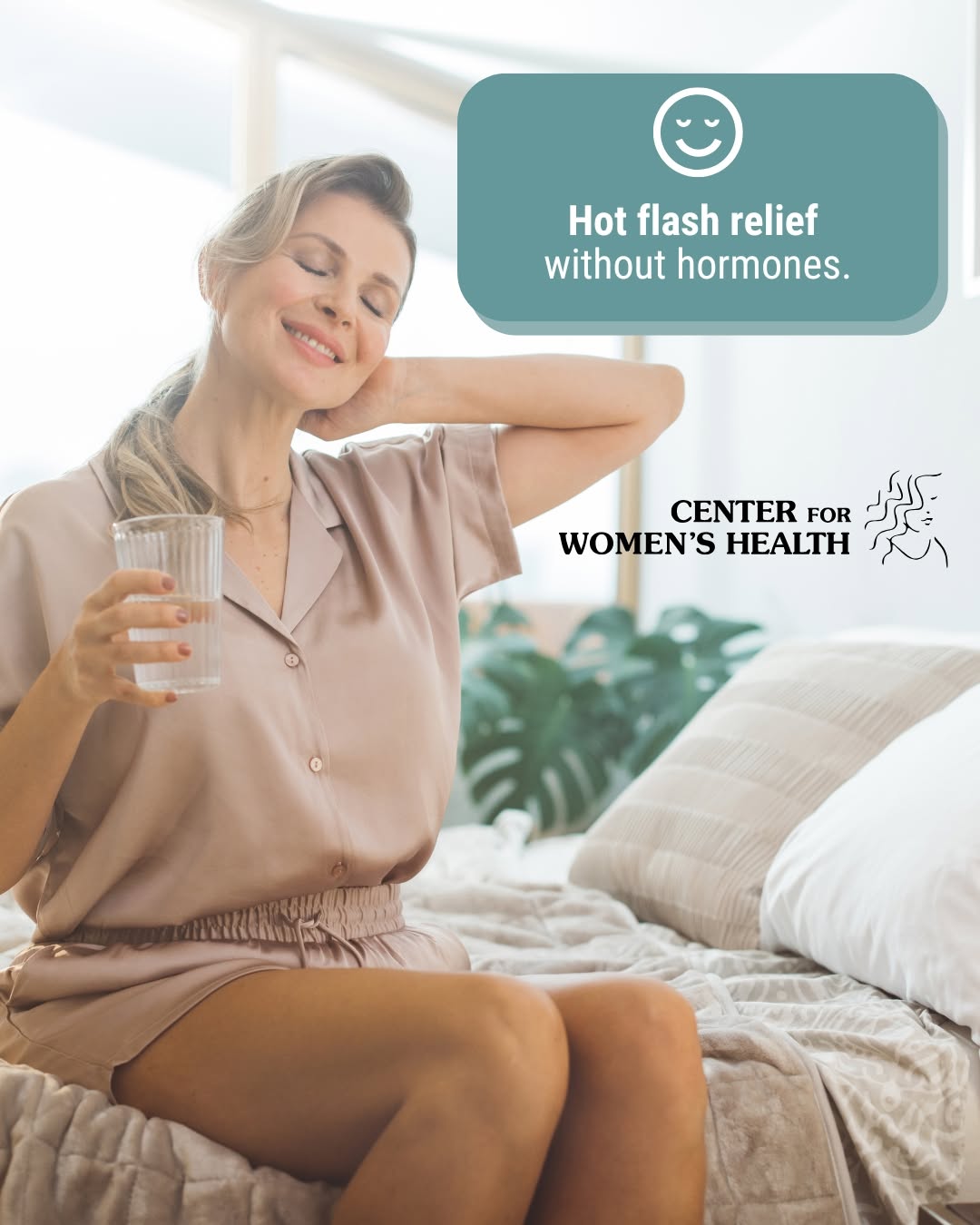 Instagram post by Dr. Traci Nauser: Veozah is an FDA-approved, non-hormonal option for women experiencing moderate to severe hot flashes. 🥵 It may be a good fit if you’re unab…