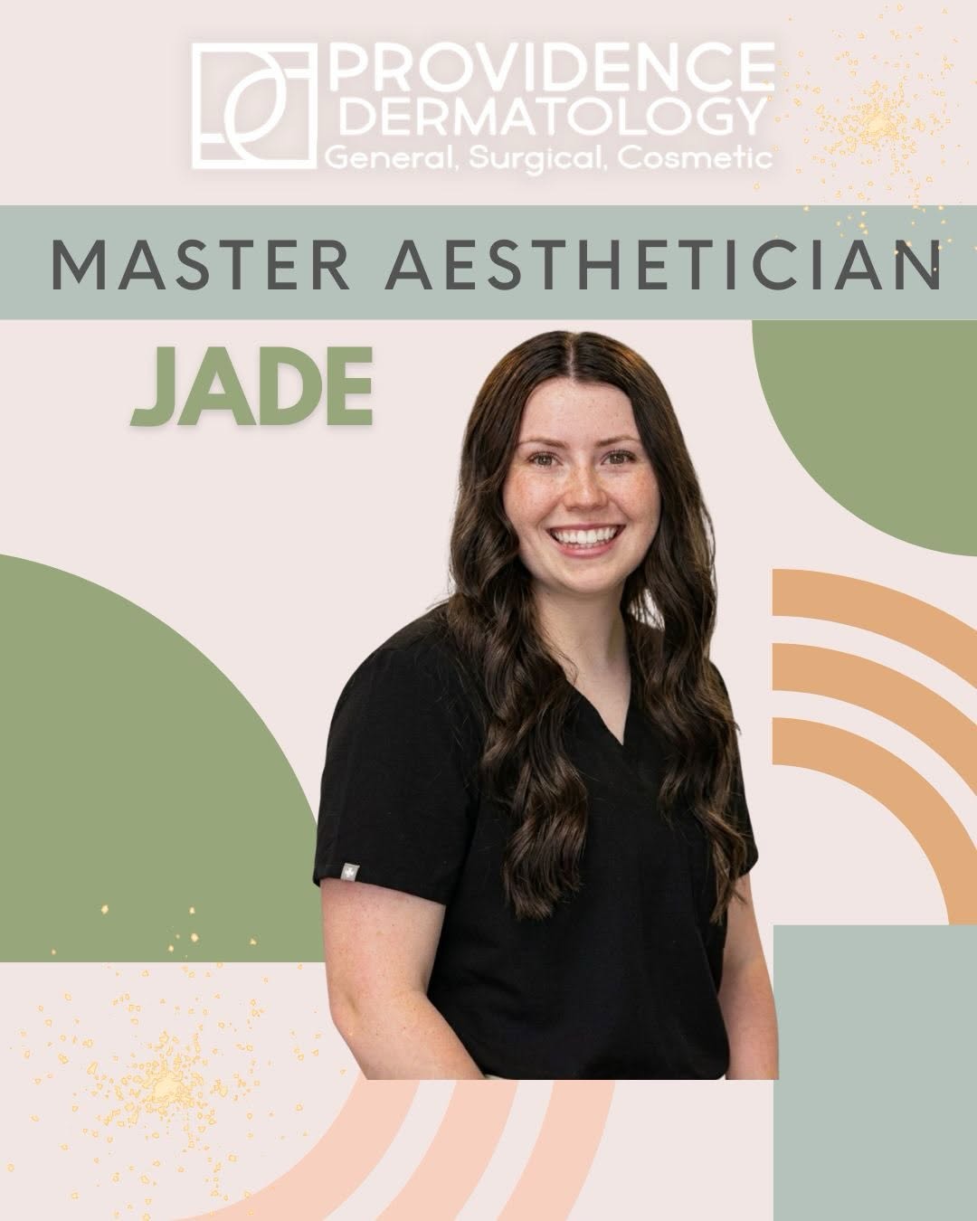 Instagram post by Dr. Travis James, DO: ✳︎Meet the Aesthetician behind the glow!✳︎ ⁣ ⁣ We’re excited to introduce one of our amazing Master Aestheticians Jade!⁣ ⁣ She’s not only in…