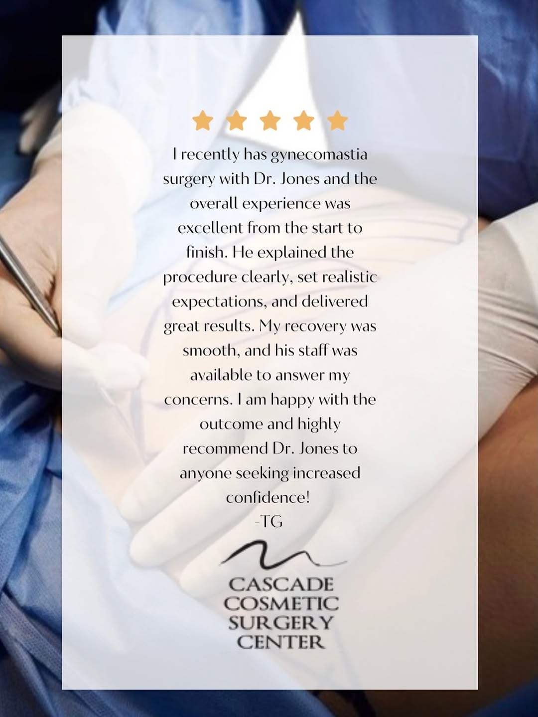 Instagram post by Dr. Trenton C. Jones: ⭐️⭐️⭐️⭐️⭐️ Dr. Jones is always striving for the best results 💪