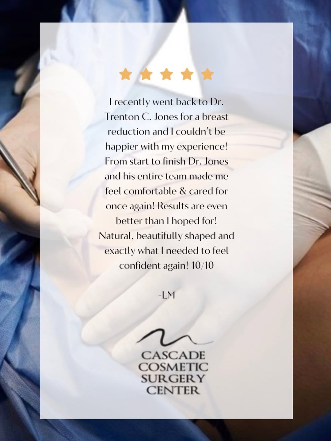 Instagram post by Dr. Trenton C. Jones: ⭐️⭐️⭐️⭐️⭐️ Nothing means more to us than hearing about our patients’ positive experiences. If you’re ready for 5-star results, we’d love to …