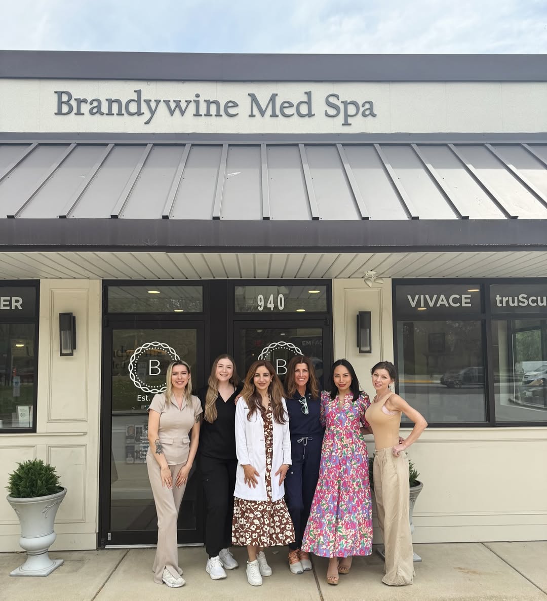 Instagram post by Dr. Uzma A. Quraishi: Our dream team 🤍 So grateful to spend the day with our amazing crew at Brandywine Med Spa alongside our incredible Aerolase rep, Theresa. W…