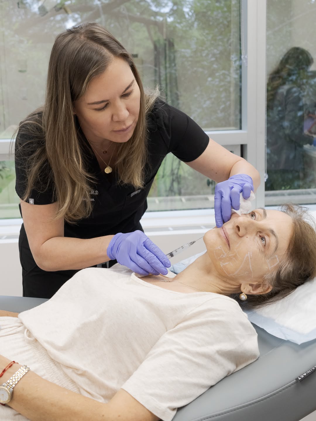Instagram post by Dr. Vadim Pisarenko: Dr. Nemeth is performing a Sculptra treatment to help achieve subtle, refreshed, and youthful-looking results. Sculptra is a biostimulatory …