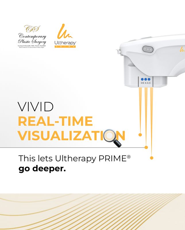 Instagram post by Dr. Vaishali B. Doolabh: Turn back the appearance of time with Ultherapy PRIME®—an advanced, non-invasive ultrasound treatment designed to lift and tighten skin whil…