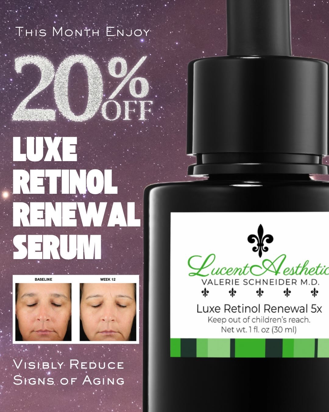 Instagram post by Dr. Valerie Schneider: ✨ SEPTEMBER IS RETINOL MONTH — AND IT’S 20% OFF! ✨ If you’re looking to smooth, brighten, refine and rejuvenate your skin, there’s a reason …