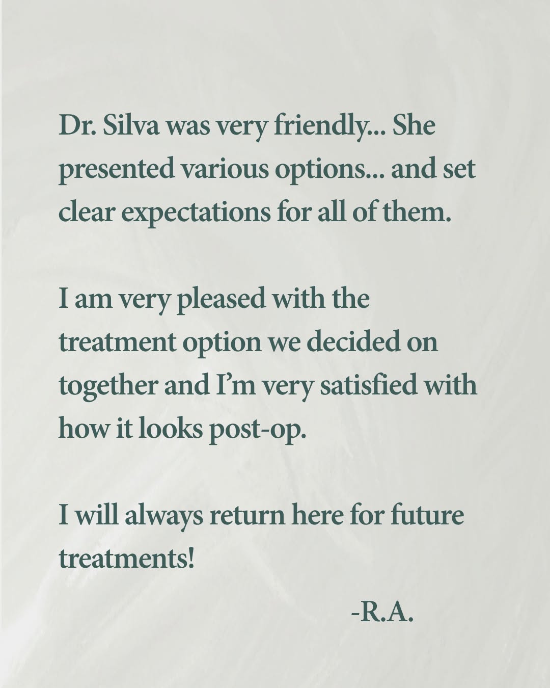 Instagram post by Dr. Vera A. Chotzen: A thoughtful consultation. A personalized plan. Results that feel right for you. We believe the best outcomes start with listening. From …