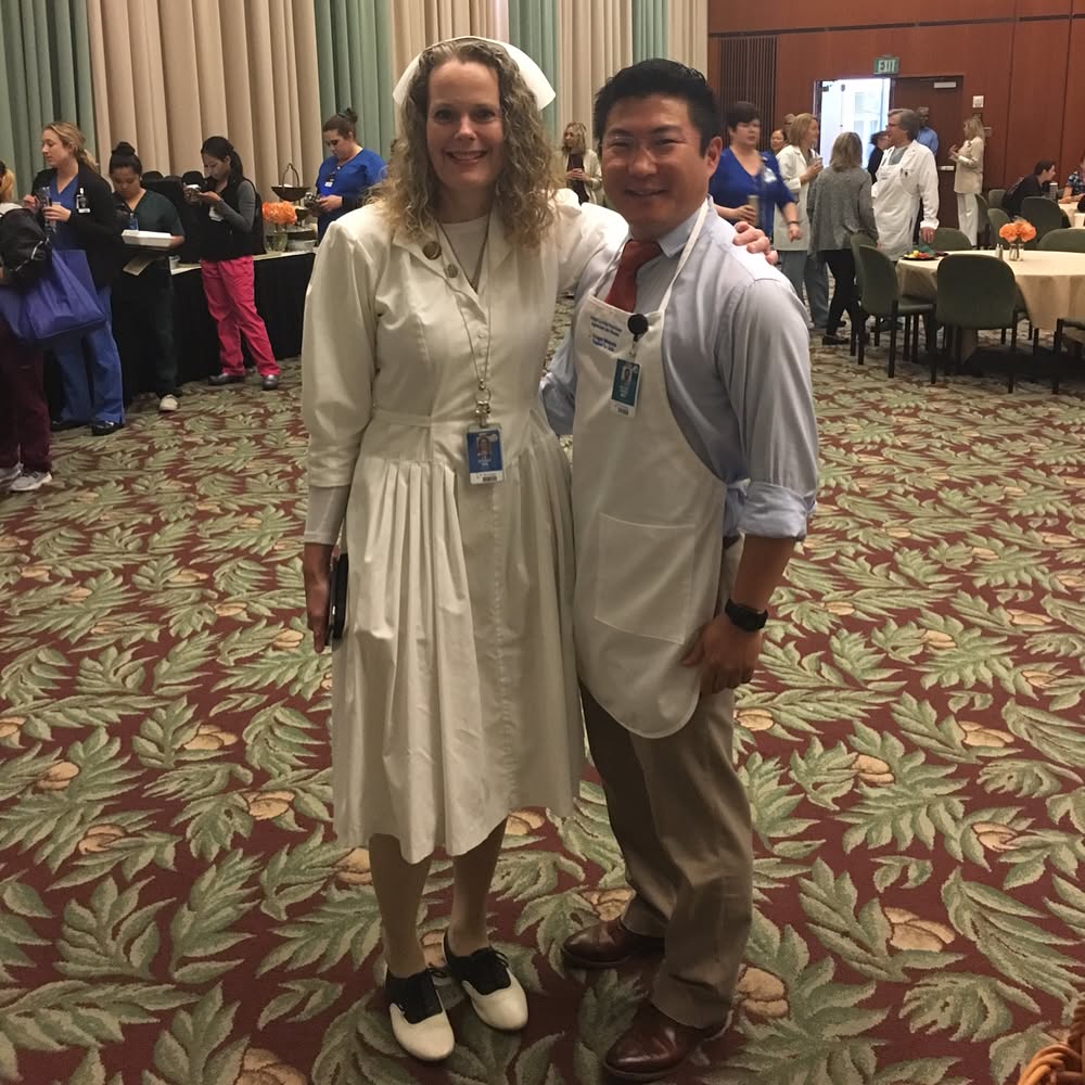 Instagram post by Dr. Victor Chung: The doctors of @scrippshealth hosted a #nurseappreciationweek breakfast. I'm happy to serve the #nurse staff that makes my patients safe and…