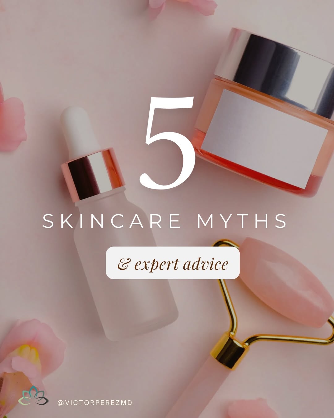Instagram post by Dr. Victor M. Perez: Beautiful skin starts with knowing the facts. With endless skincare advice at our fingertips, it can be difficult to know what your skin tru…