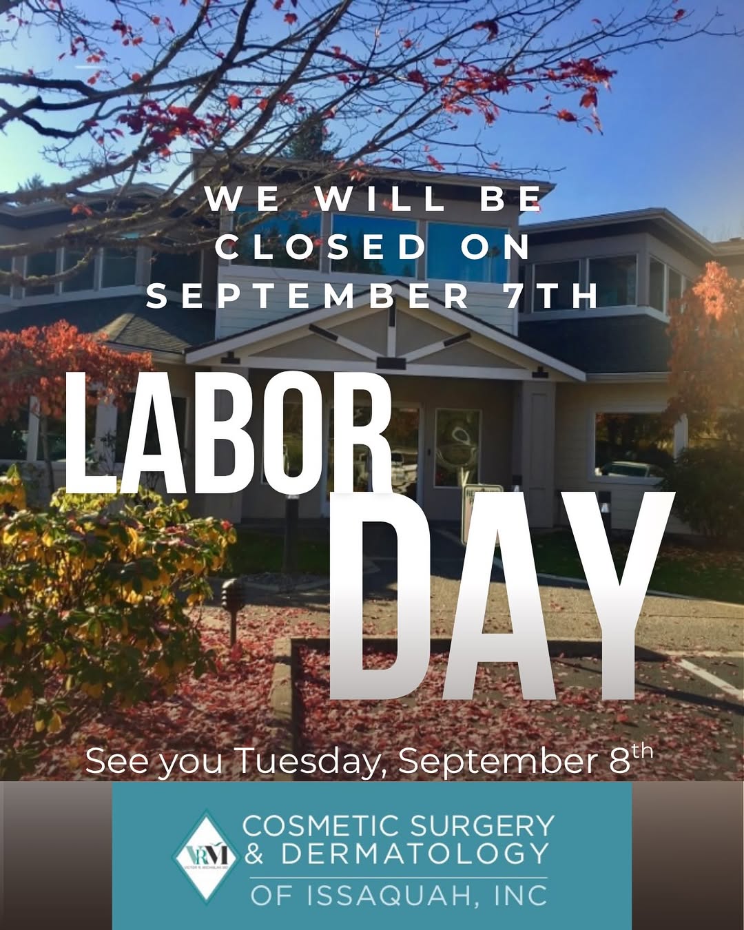 Instagram post by Dr. Victor Michalak: Wishing everyone a fantastic long weekend. We will be closed Monday to observe Labor Day, returning to normal business hours on Tuesday. For…