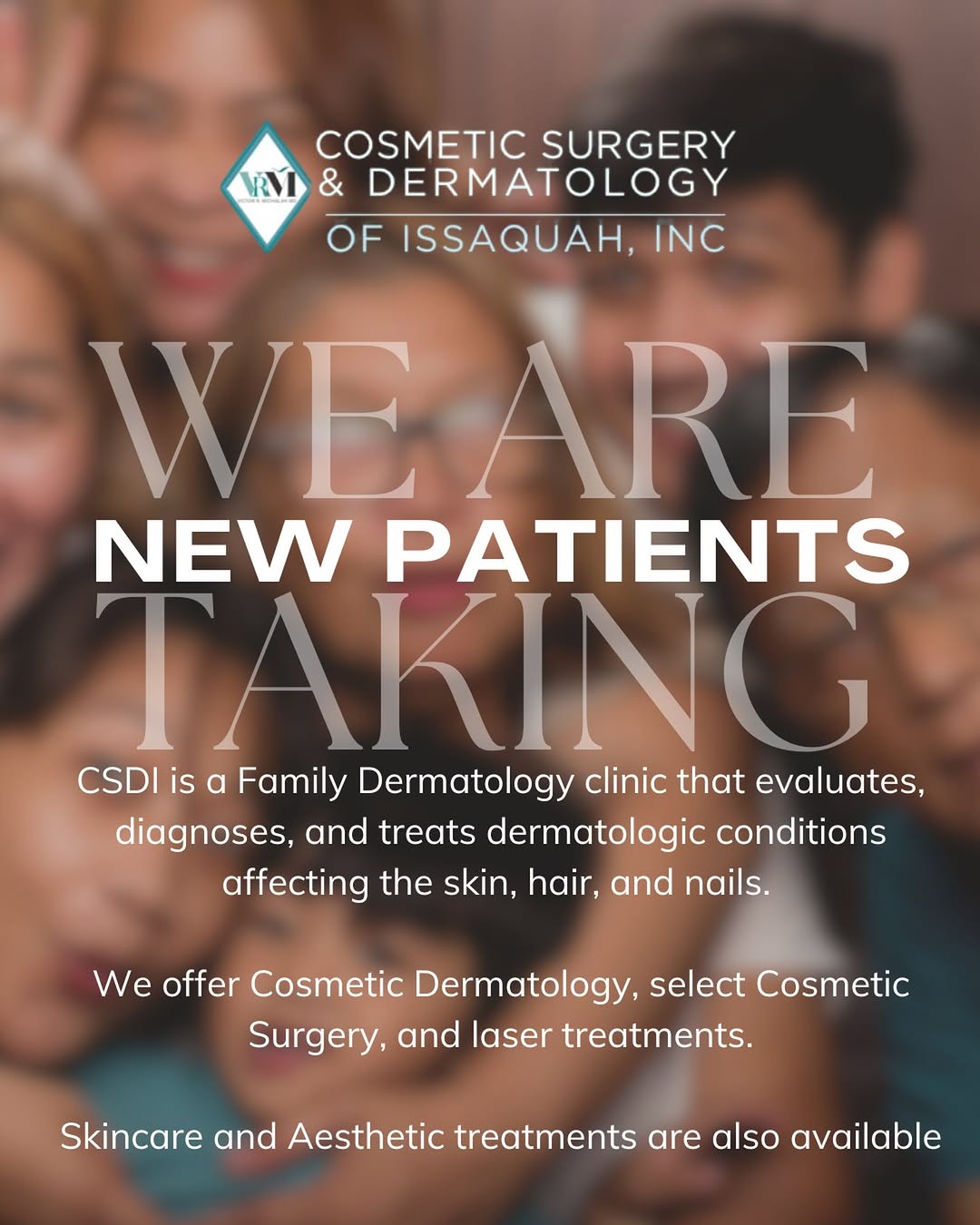 Instagram post by Dr. Victor Michalak: Scrambling around #issaquah looking to get into a dermatologist? CSDI is currently taking new patients! Dr. Michalak has been serving the ar…