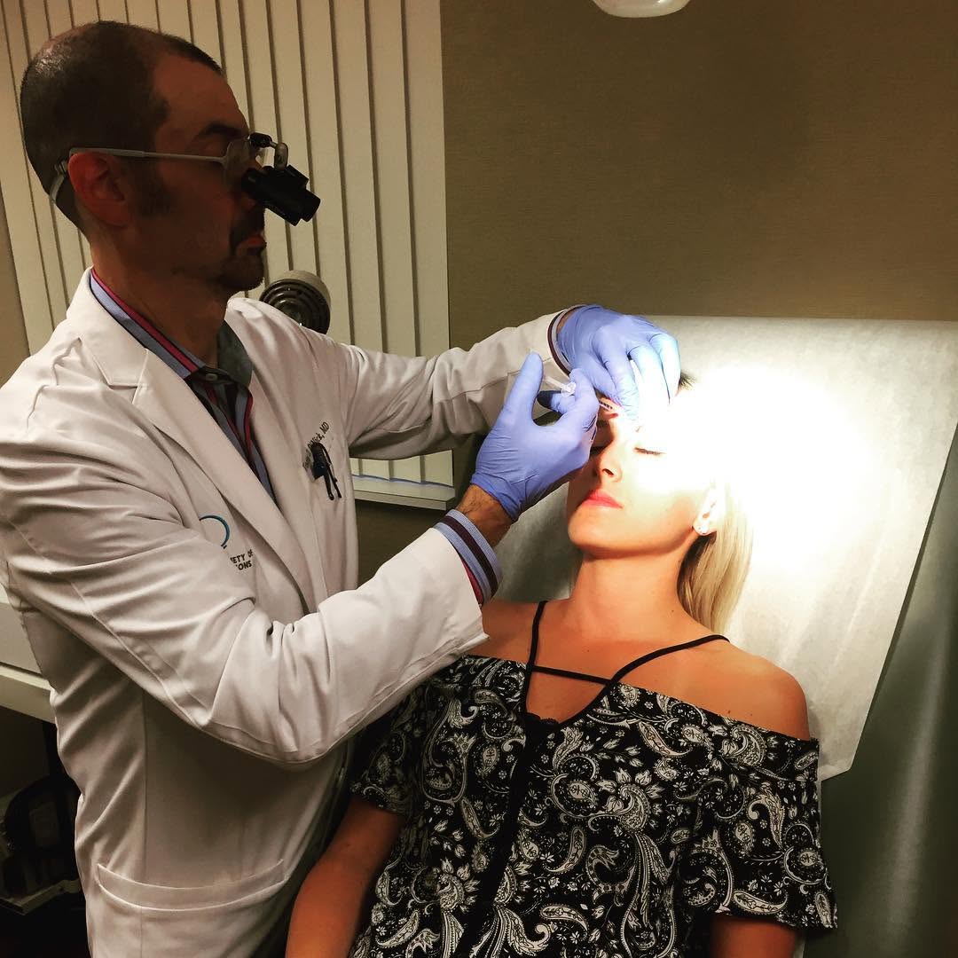 Instagram post by Dr. Vincent D. DiNick, D: We often get asked by younger patients when they should start their Botox treatments. ___ Did you know that injections in your 20’s and 30’s…