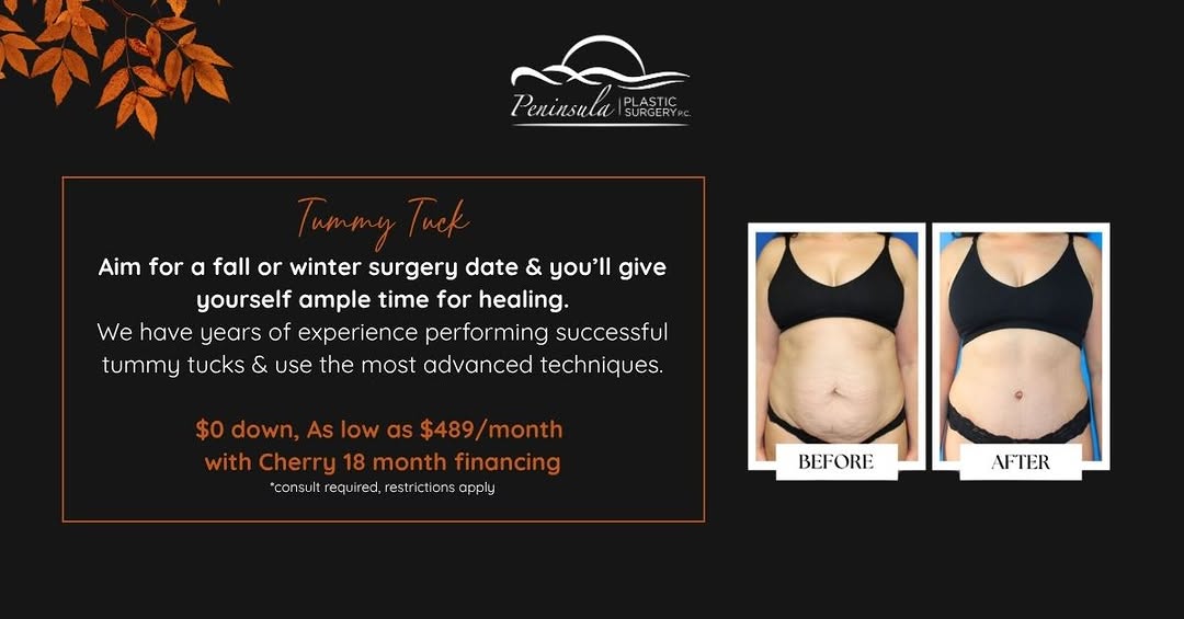 Instagram post by Dr. Vincent J. Perrotta: Now's the perfect time to schedule your consult for a fall or winter surgery! Book now by clicking the link below. https://www.penplasticsur…