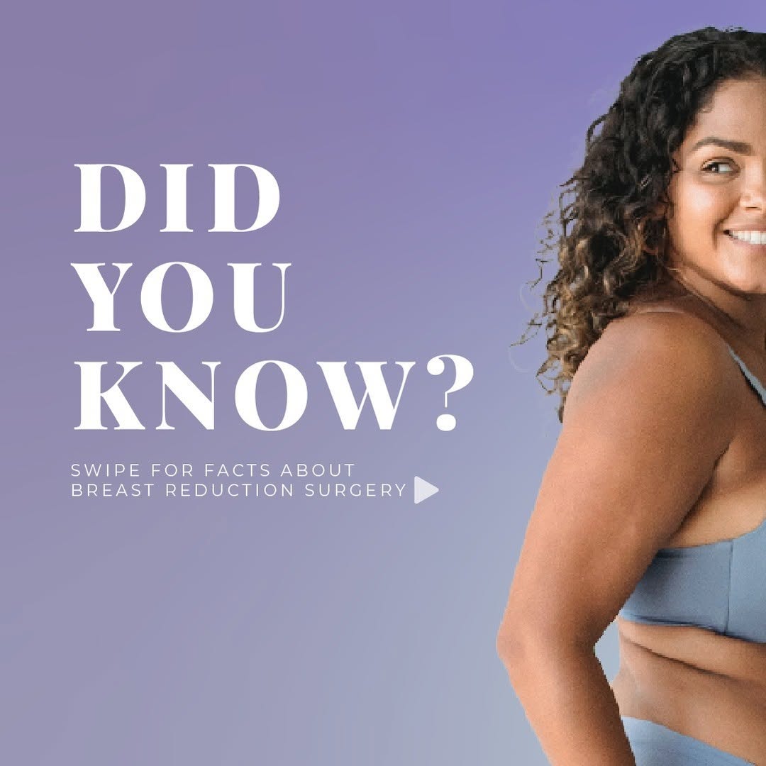 Instagram post by Dr. Vinod V. Pathy: Did you know that breast reduction surgery can have multiple health benefits? If you experience neck, shoulder, or back pain caused by the w…