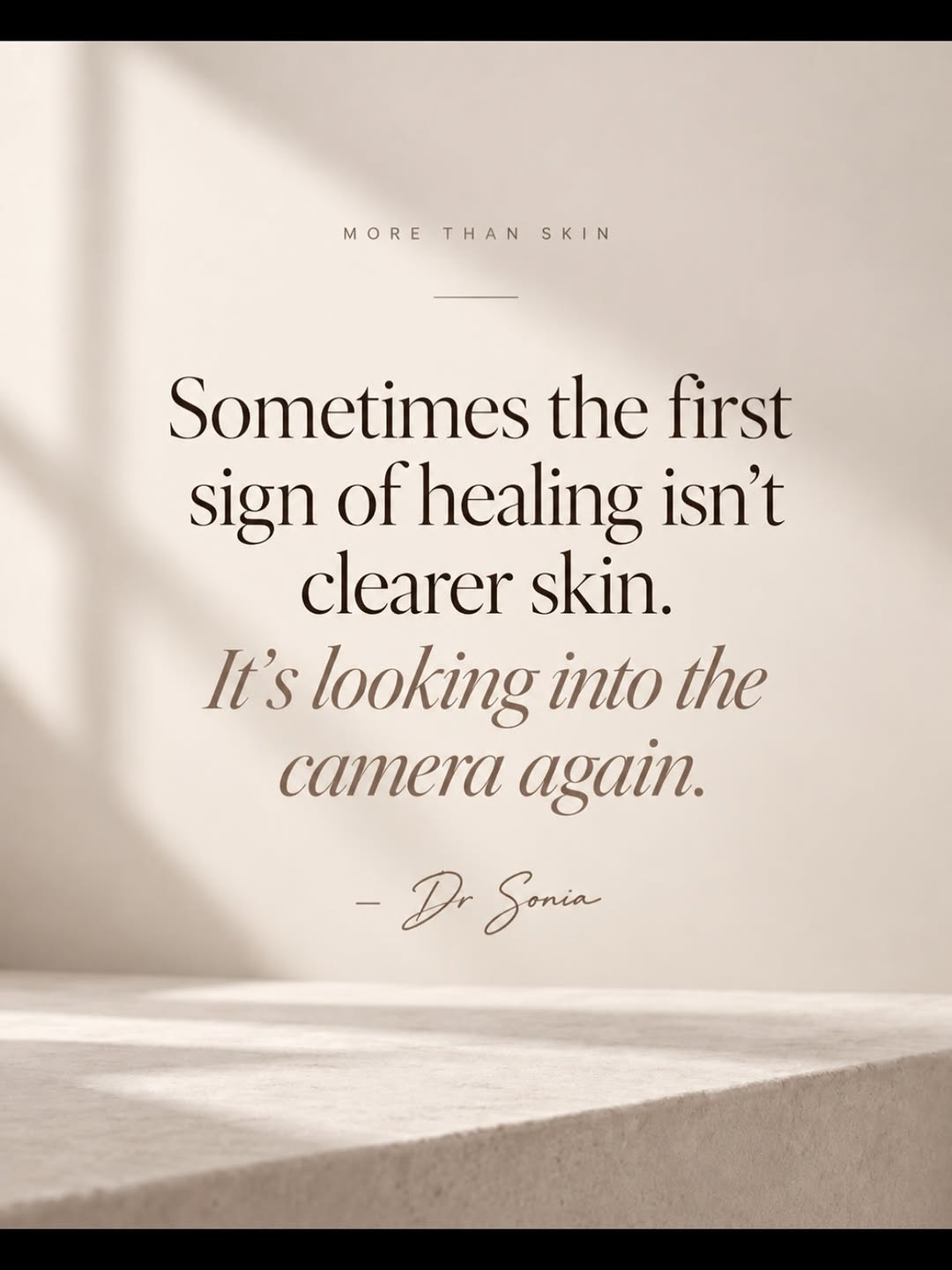 Instagram post by Dr. Vivek Bansal: She came in talking about her skin. The acne. The scars. The marks she covered every morning. But somewhere in the conversation, it became c…