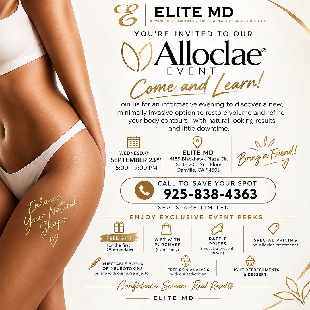 Instagram post by Dr. Vivek Bansal: RSVP HERE — RESERVE YOUR SPOT: https://offers.elitemdspa.com/alloclae-rsvp ✨ You’re Invited to Elite MD’s Alloclae Come & Learn Event! ✨ Joi…