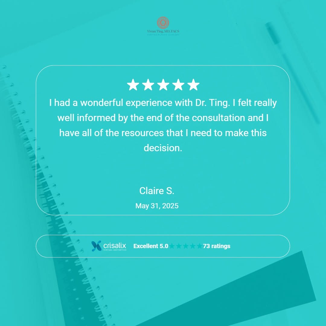 Instagram post by Dr. Vivian Ting: Make the right choice with confidence! Our Crisalix 3D simulator lets you see your potential results before the journey begins. Book your co…