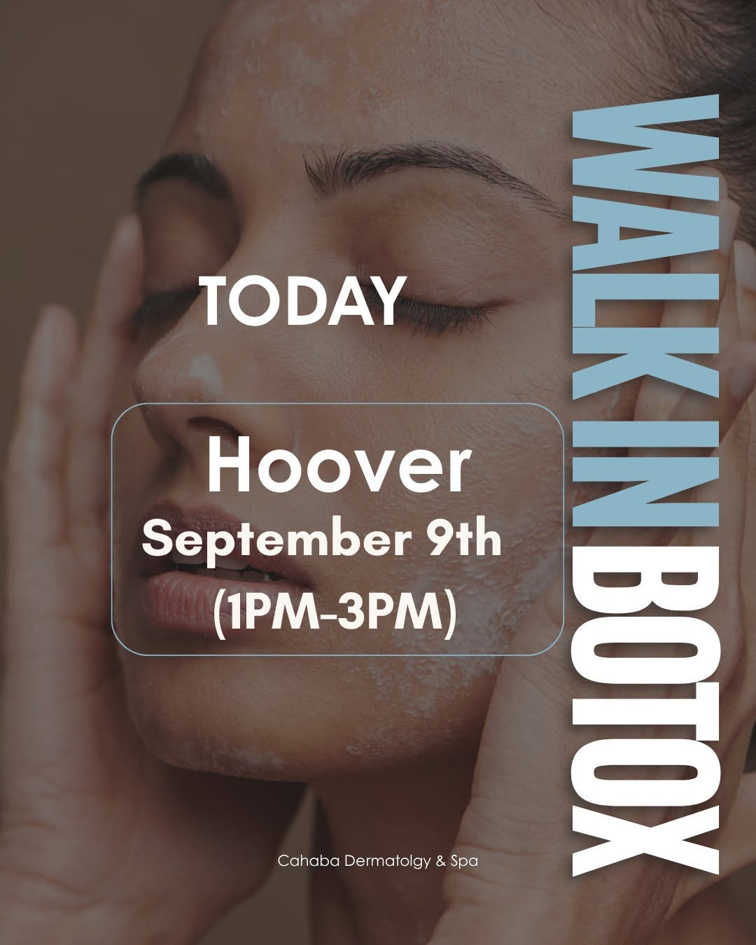 Instagram post by Dr. Vlada Groysman: 💉WALK-IN BOTOX IS TODAY! Ready for a little refresh? Our Walk-In Botox Event is happening TODAY in Hoover from 1–3 PM! No appointment neede…