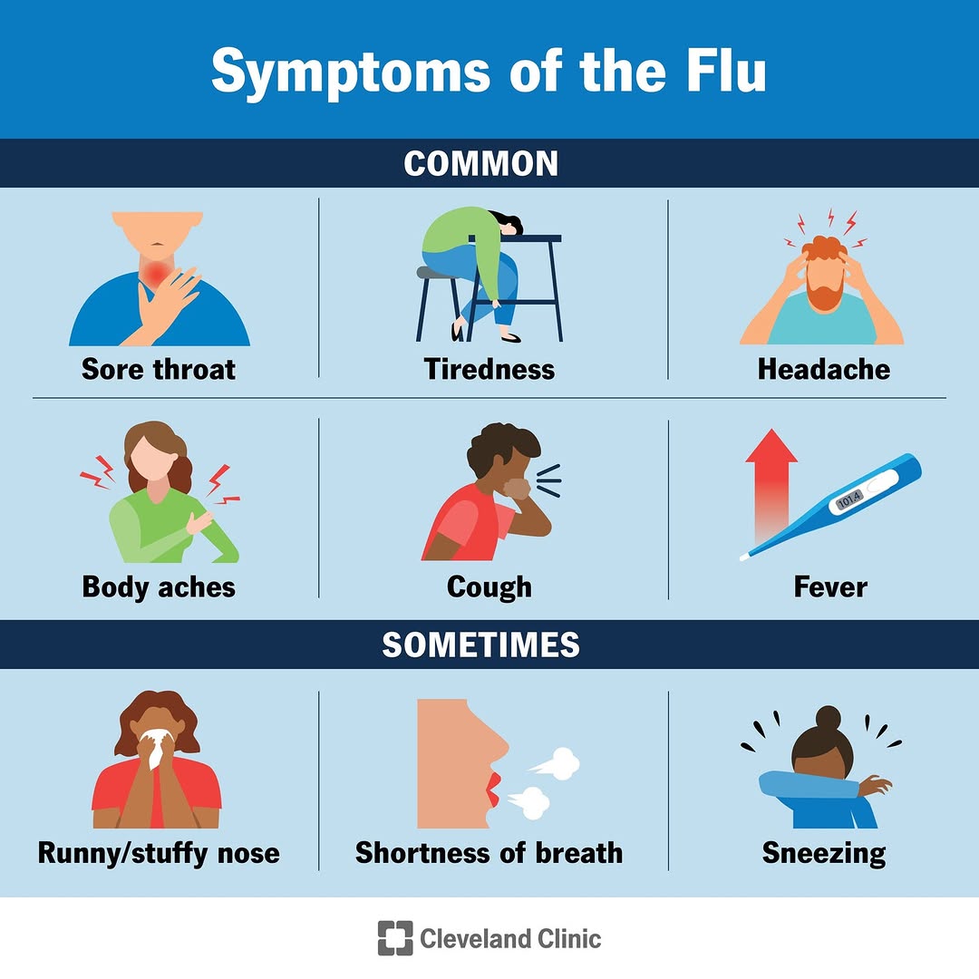 Instagram post by Dr. Vladlen Kim: The flu is one of the most common infectious diseases. Every flu season, about 20 to 40 million people in the U.S. catch the flu. The flu is…