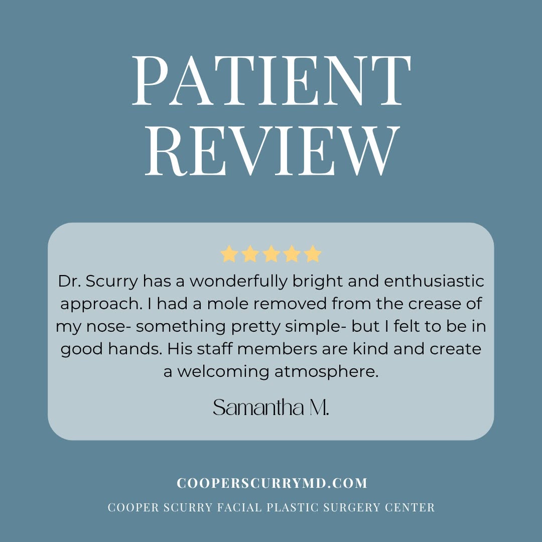 Instagram post by Dr. W. Cooper Scurry Jr.: Whether it’s a facelift or a mole removal, your face deserves the expertise of a board-certified facial plastic surgeon. Because even the sm…