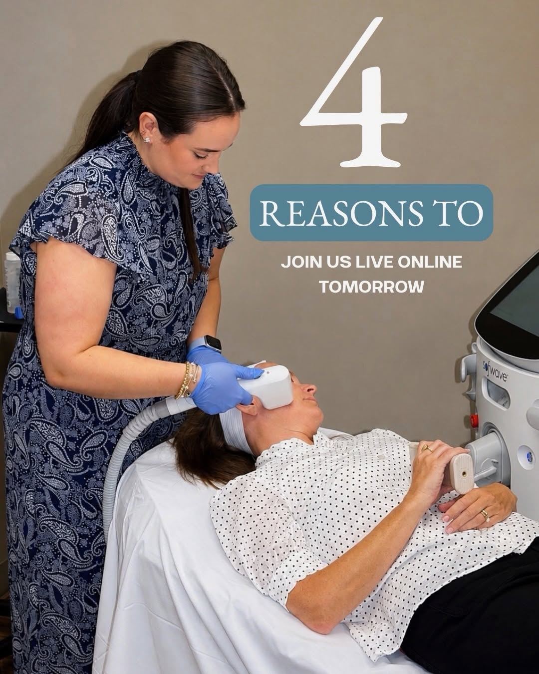 Instagram post by Dr. W. Cooper Scurry Jr.: We are only ONE DAY AWAY from our Sofwave Virtual Event! 🎉 Tomorrow, Thursday, August 20 at 5:30pm, Cooper Scurry Facial Plastic Surgery go…