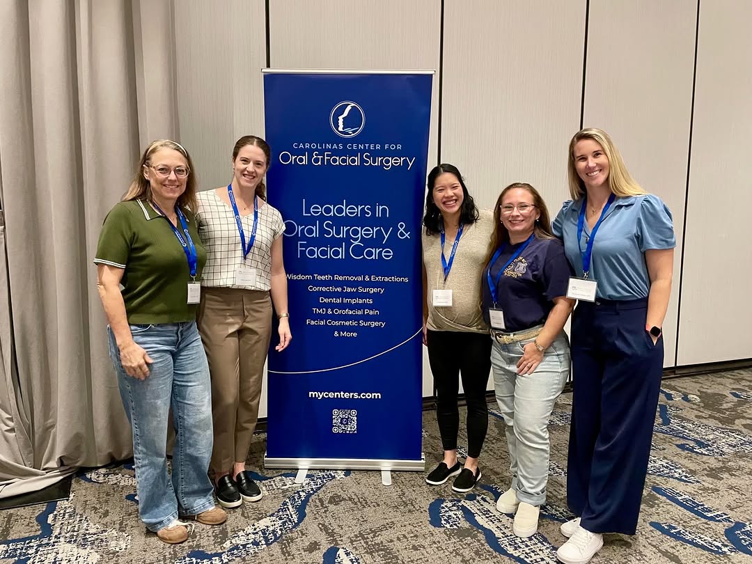 Instagram post by Dr. Waheed Mohamed, DDS: Last Friday, our TMJD specialists had the opportunity to attend a course hosted by Carolinas Center for Oral & Facial Surgery (CCOFS)! 💙 We…