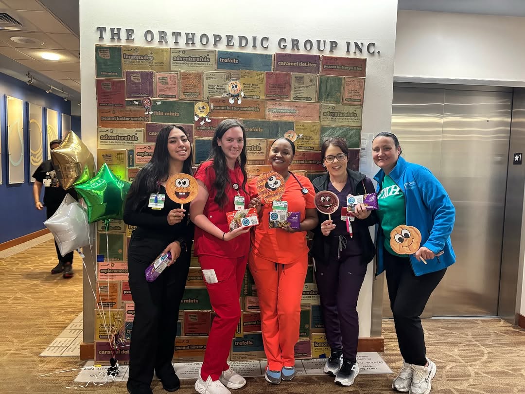 Instagram post by Dr. Walter F. Roettinger: The Miriam Hospital team members are so grateful to the Southern New England Girl Scouts and Wright’s Dairy Farm for the generous donation o…