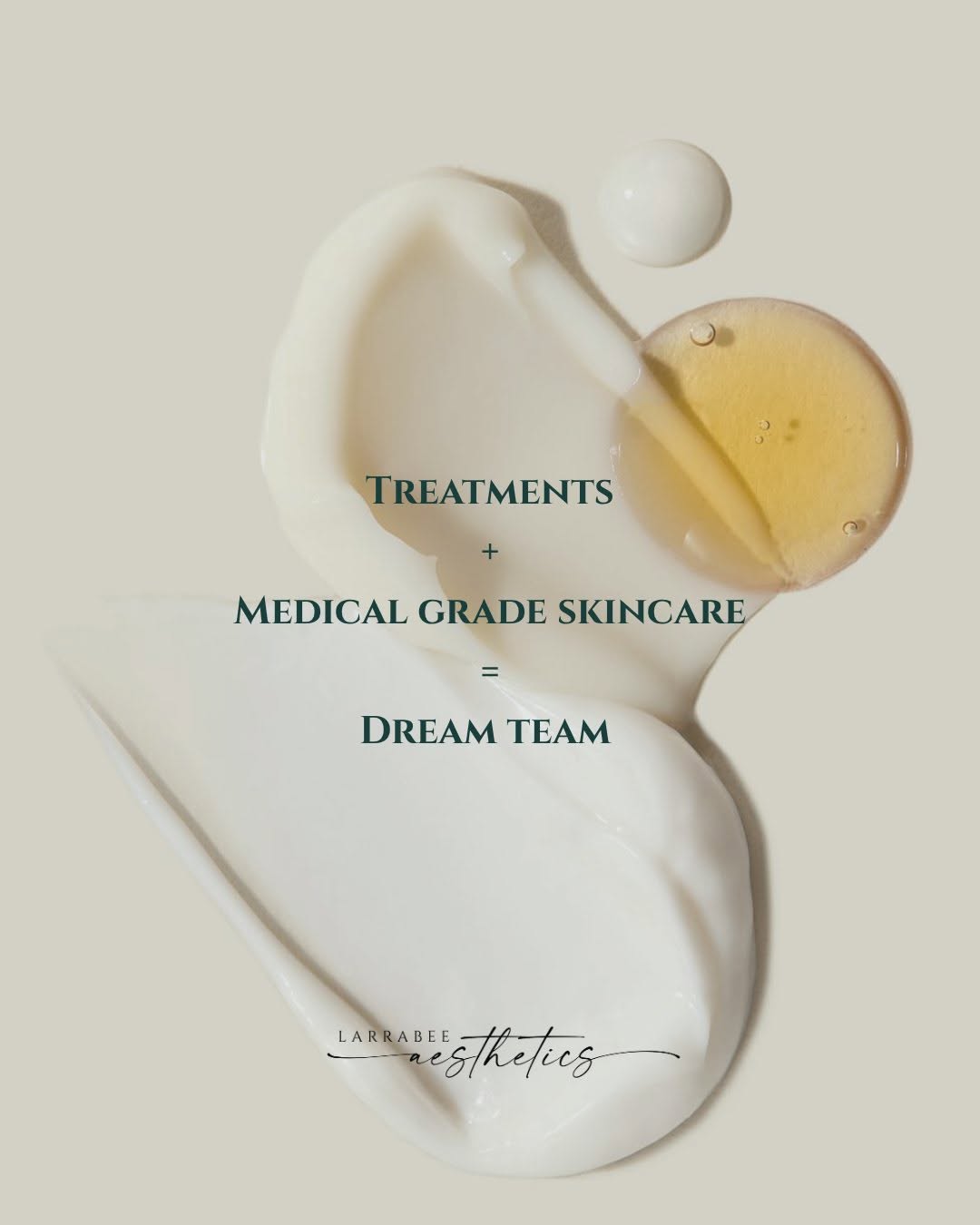 Instagram post by Dr. Wayne F. Larrabee: Your treatments work hard. Your skincare should too! In-clinic treatments deliver real results — but what you use at home is what helps thos…