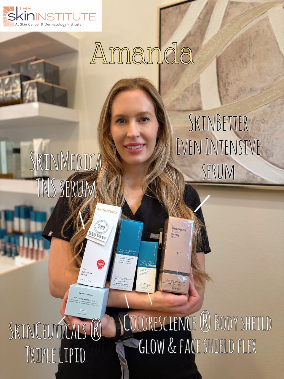 Instagram post by Dr. Whitney Hovenic: Amanda Truitt, APRN, is a cosmetic provider with a background in women’s health. She’s passionate about skin health, natural‑looking results…
