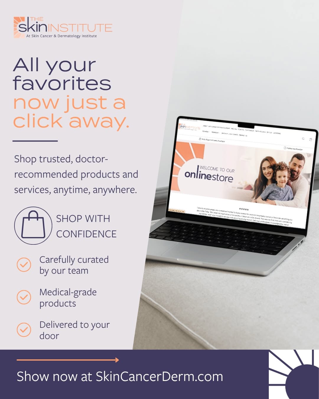 Instagram post by Dr. Whitney Hovenic: Everything your skin needs, now online!✨🧖♀️ From aesthetic treatments to everyday skincare must-haves, Skin Cancer & Dermatology Institute…
