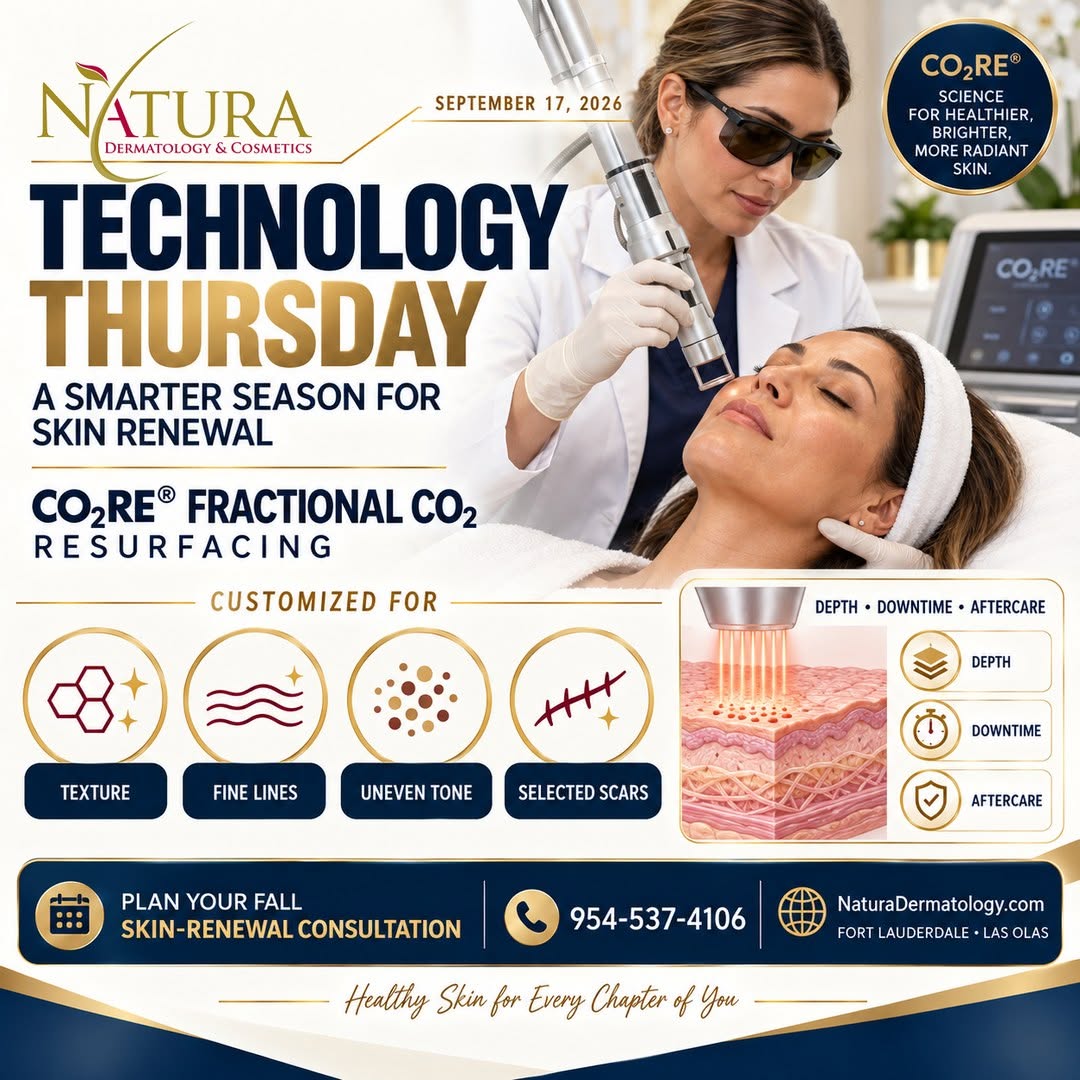 Instagram post by Dr. Will Richardson: ✨ TECHNOLOGY THURSDAY ✨ As summer sun intensity begins to ease, many patients start thinking about resurfacing treatments. CO₂RE® fractional…