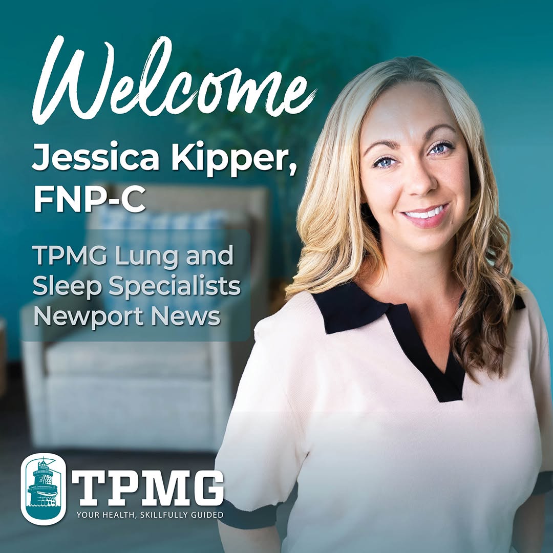 Instagram post by Dr. William H. Brown, III: We're excited to welcome Jessica Kipper, FNP-BC, to TPMG Lung and Sleep Specialists Newport News. With over a decade of medical experience, …