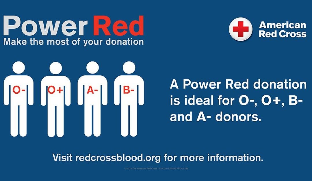 Instagram post by Dr. William H. Brown, III: A Power Red donation lets you give twice as many red blood cells in a single visit as a whole blood donation, doubling your impact on patien…