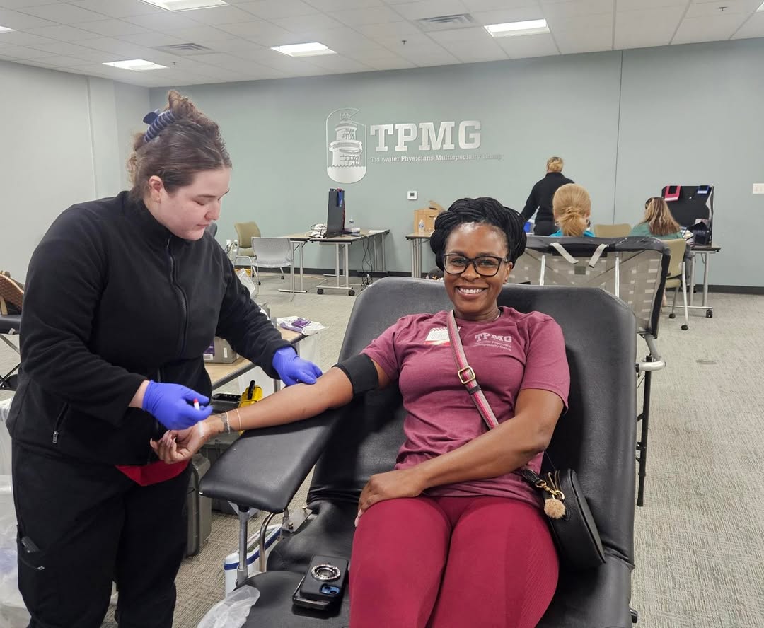 Instagram post by Dr. William H. Brown, III: We'd like to offer our thanks to all our donors who turned out for TPMG's Blood Drive today! With your help, the American Red Cross collecte…