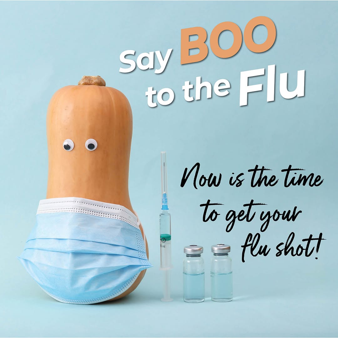 Instagram post by Dr. William H. Brown, III: Fall is upon us and it's time to get your flu shot! Getting a flu shot reduces your risk of severe illness, hospitalization, and death while…