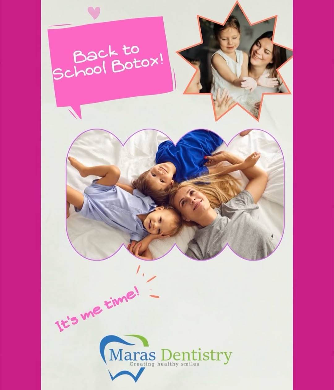 Instagram post by Dr. William H. Maras: The kids are heading back to school …it’s time to treat yourself! We are offering Botox.. call today us for our Botox Special 💕 💕 #botox #…