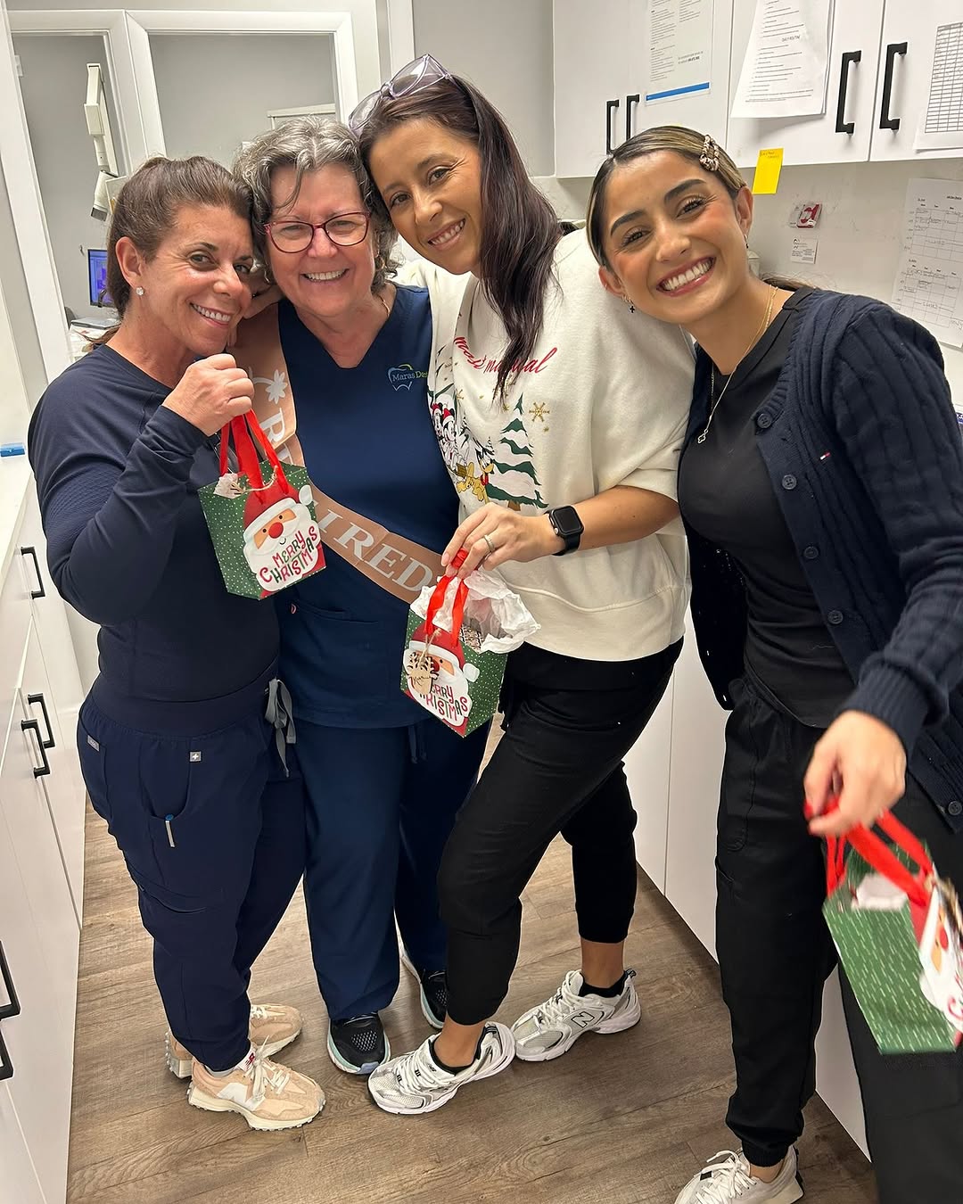 Instagram post by Dr. William H. Maras: Today, we bid a bittersweet farewell to Vickie, an extraordinary dental assistant who has been a cornerstone of our team for over 20 years. …