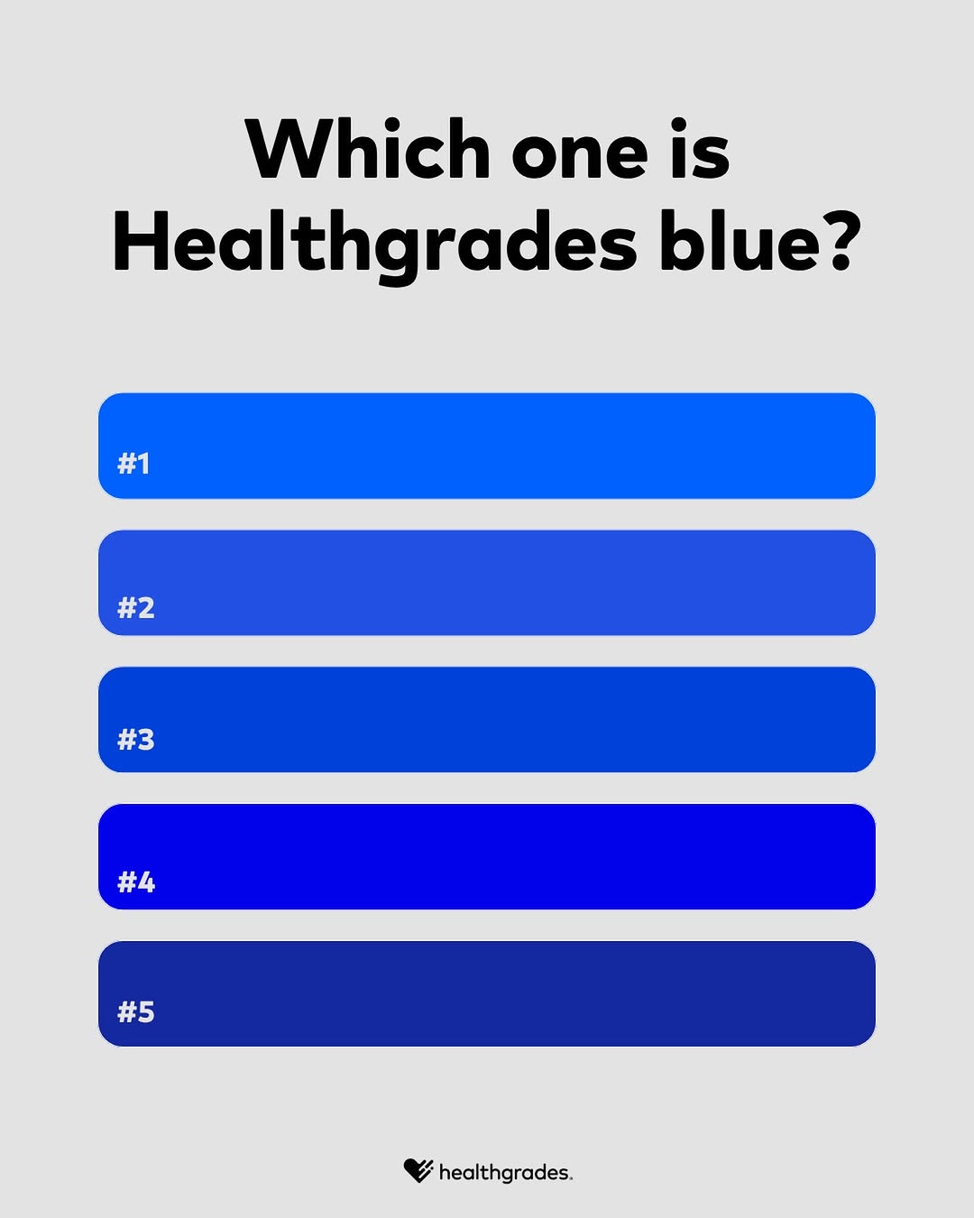 Instagram post by Dr. William H. Truswell: This is the blue behind every doctor rating you’ve ever checked… We lined it up next to blues from @zillow, @dropbox, @samsung, and @worldtr…