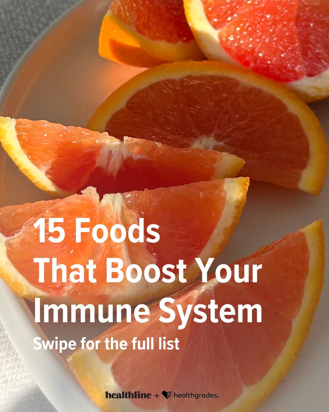 Instagram post by Dr. William H. Truswell: 🍊 No single food will save you from cold season. Variety will. These 15 are loaded with the vitamins and minerals your immune system runs o…