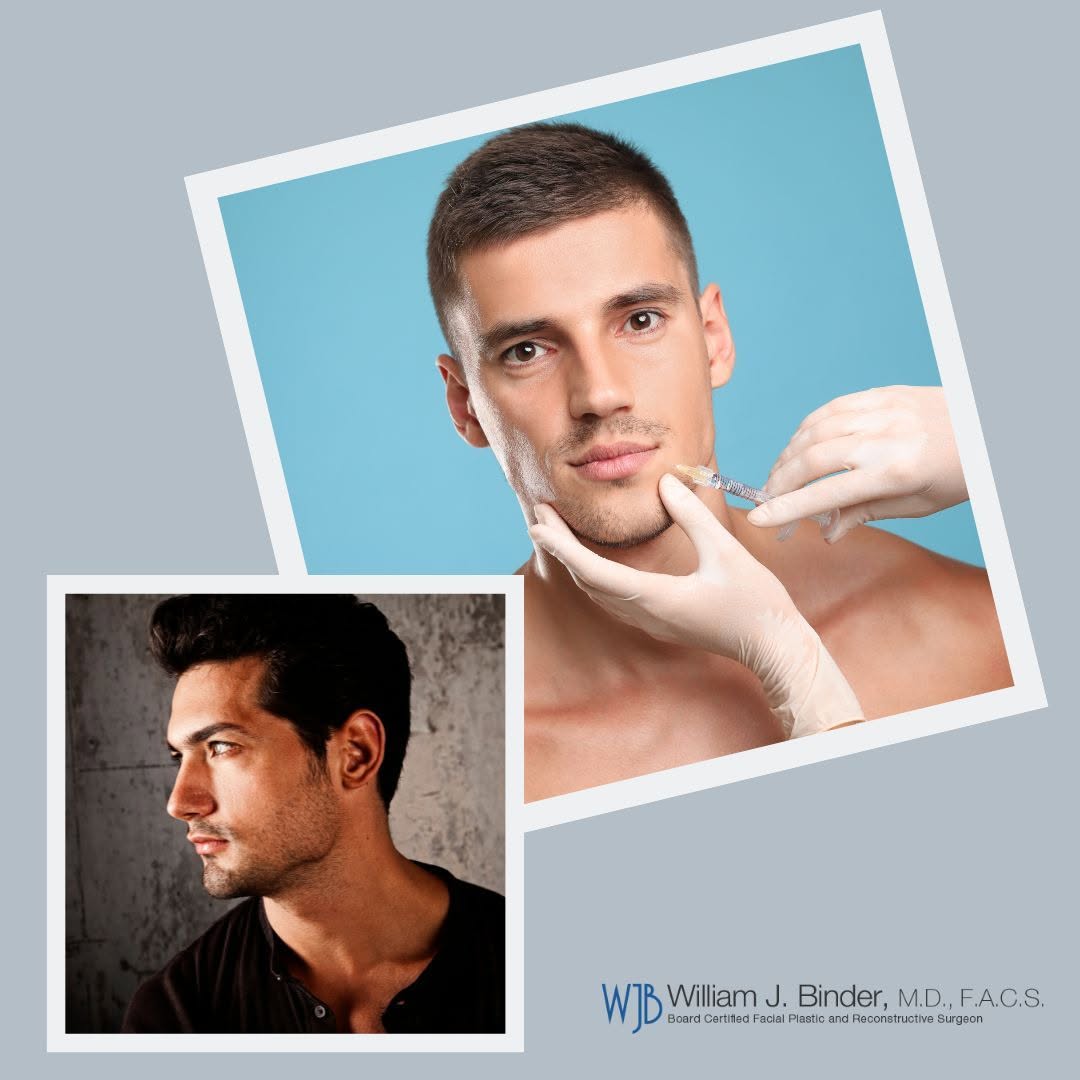 Instagram post by Dr. William J. Binder: As societal norms evolve, more men embrace cosmetic enhancements to look and feel their best. If you're one of the many men turning to derma…