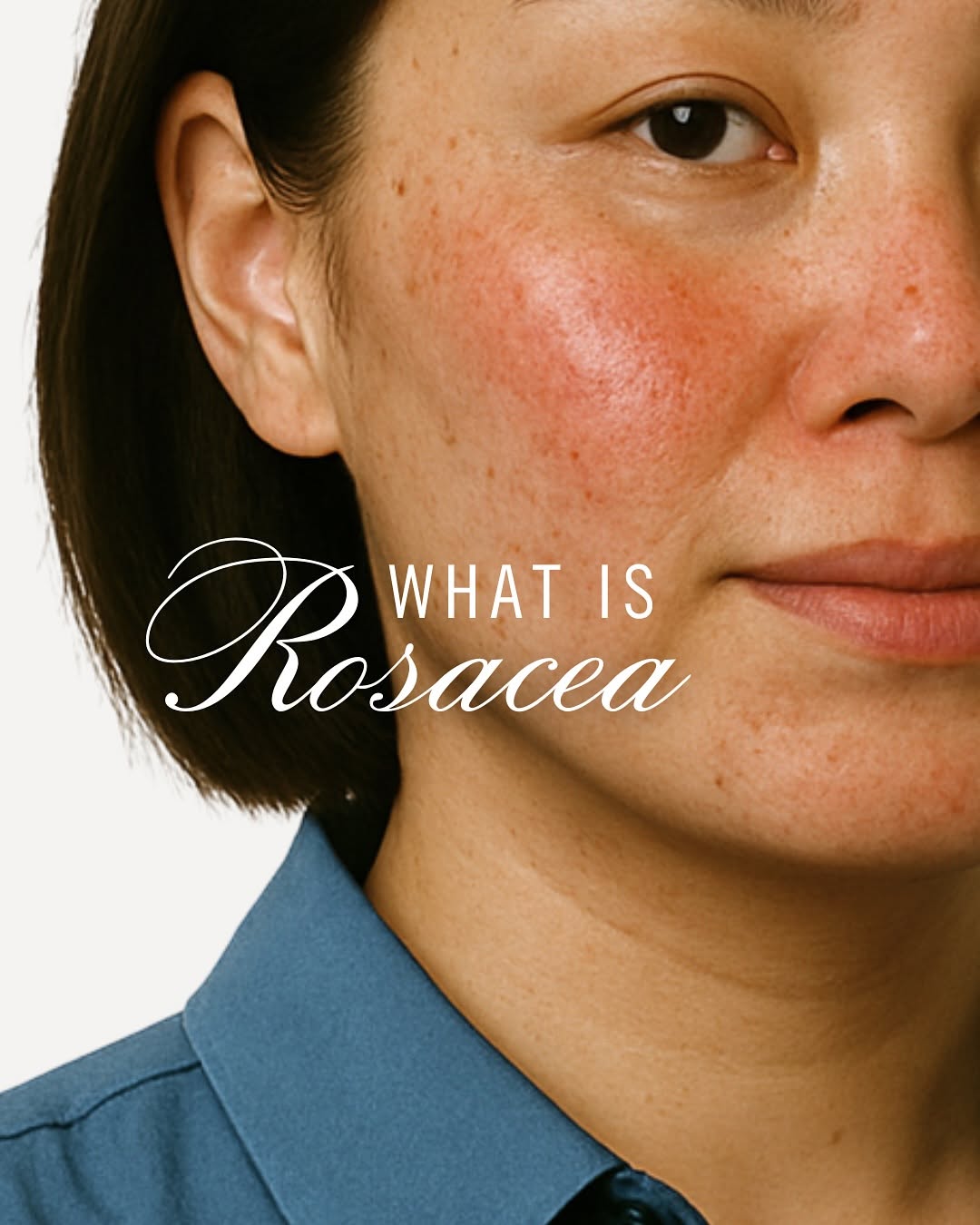 Instagram post by Dr. William Kwan: What is Rosacea? Rosacea is more than just occasional redness—it’s a chronic skin condition that causes flushing, visible blood vessels, and…