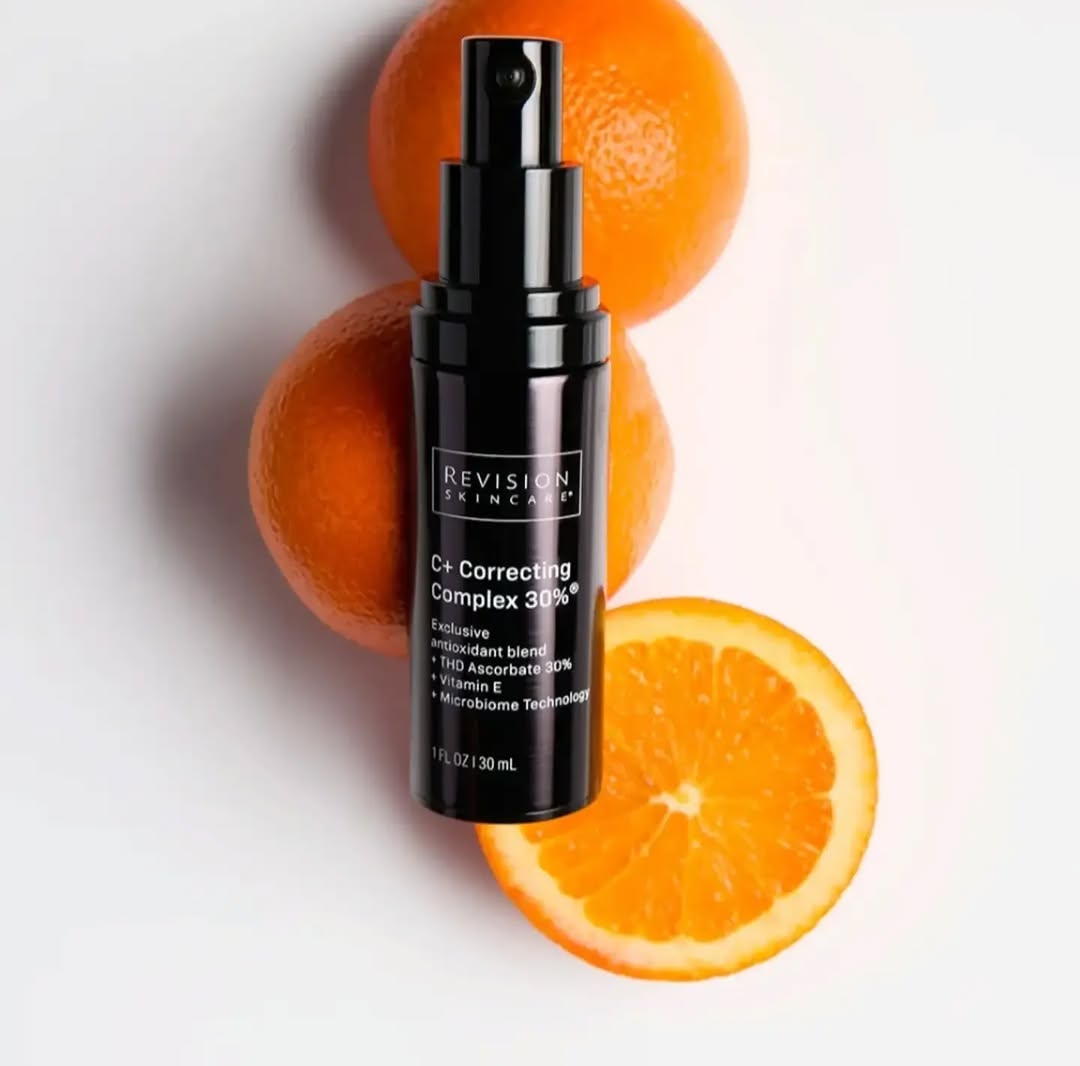 Instagram post by Dr. William Loutfy: REVISION SKINCARE Vitamin C+ Correcting Complex 30% delivers superior penetration and is full of antioxidants to brighten and stimulate coll…