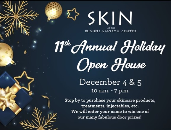 Instagram post by Dr. William North: Save the date and mark your calendars for @skinthespa @dr.runnelsplasticsurgeon 11th Annual Holiday Open House.✨⭐️🎄🎁🔔 When: December 4th …