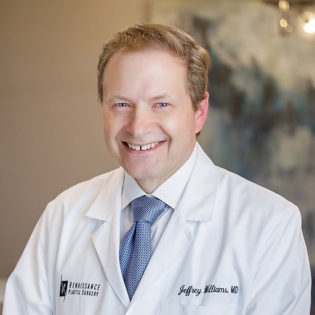 Instagram post by Dr. William Stefani: Jeffrey L. Williams M.D., F.A.C.S. Board-certified by the American Board of Plastic Surgery, member of the American Society of Plastic Surge…