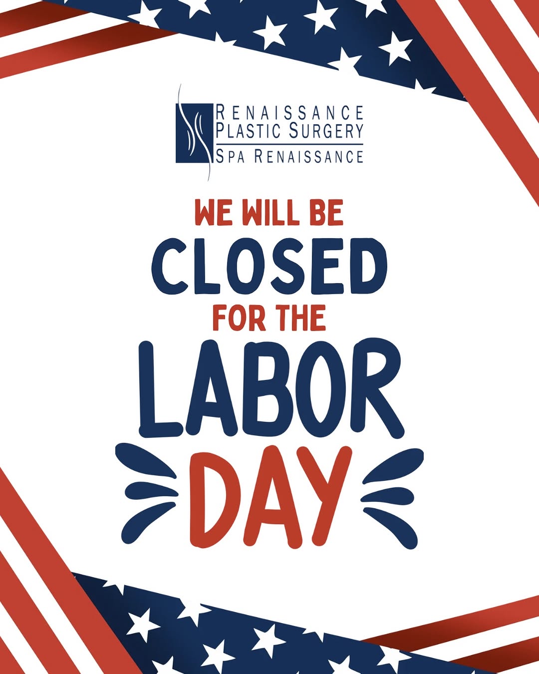 Instagram post by Dr. William Stefani: We hope everyone has a wonderful Labor Day. Our normal business hours will resume on Tuesday, September 8th!