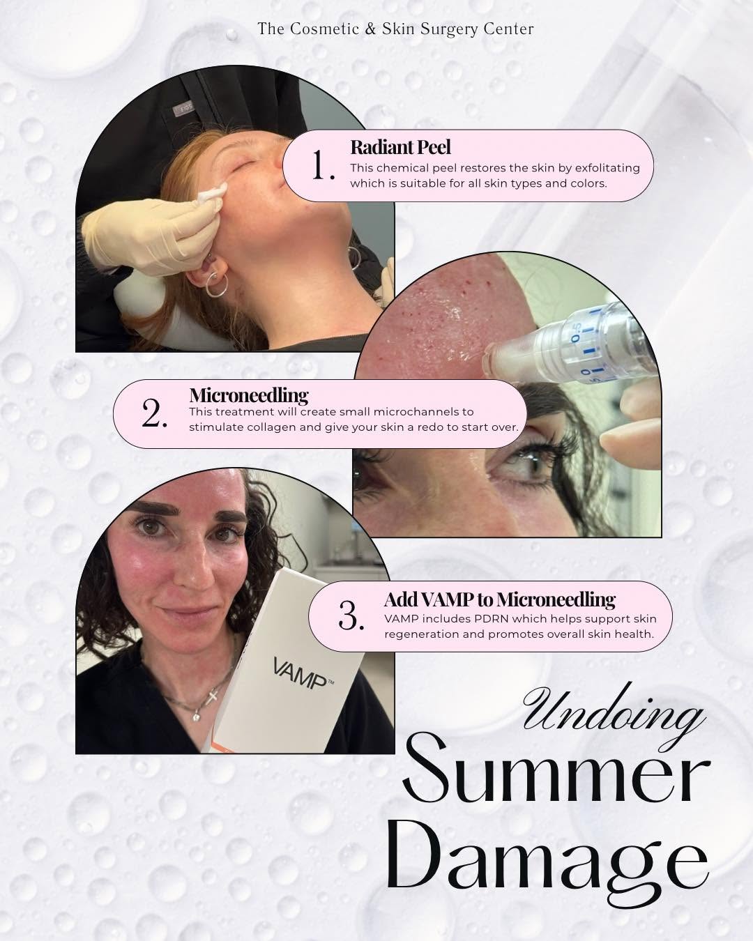 Instagram post by Dr. Wyatt C. To: Summer was fun, but your skin may be feeling the effects ☀️ If you’re noticing more sunspots, uneven tone, or a little less glow, now is a g…