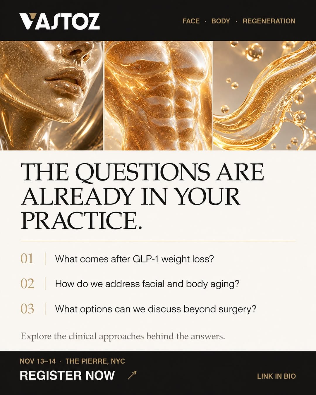 Instagram post by Dr. Yan Trokel: The questions shaping aesthetic medicine are already walking into your practice. What comes after GLP-1 weight loss? How do we address facia…