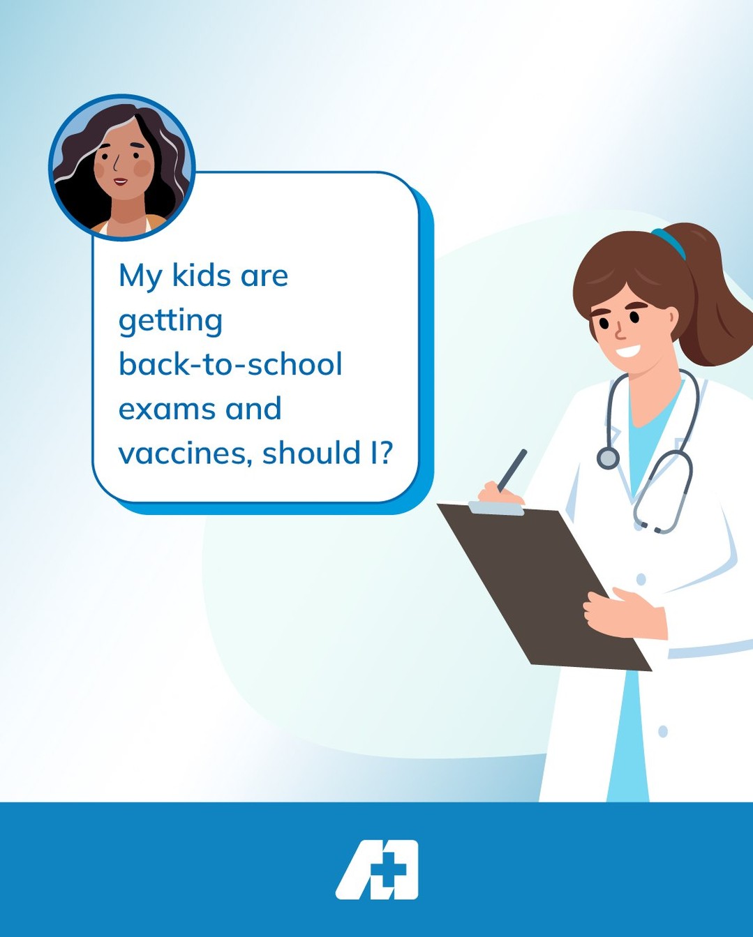 Instagram post by Dr. Yann Lin: Back-to-school season can bring more than homework and busy schedules. It can also bring germs home. Learn how staying up to date on recomme…