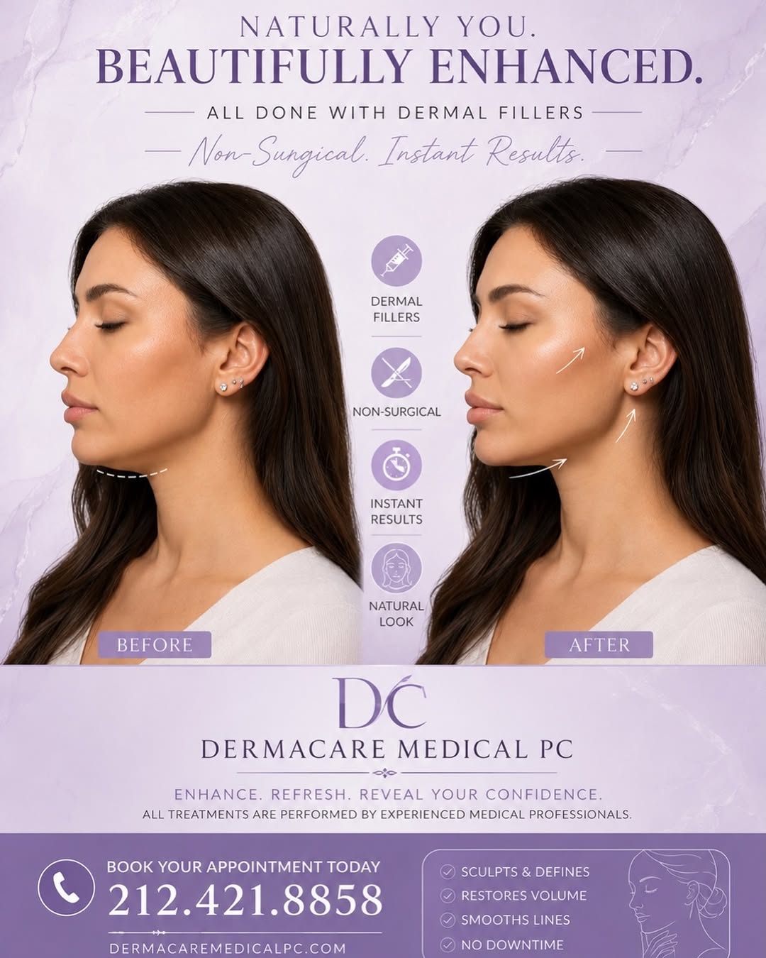 Instagram post by Dr. Yuriy Yagudin: #nonsurgicalnosejob #nonsurgicalchinaugmentation #nonsurgicaljawlinedefinition #nonsurgicalfacelift #nonsurgicallift