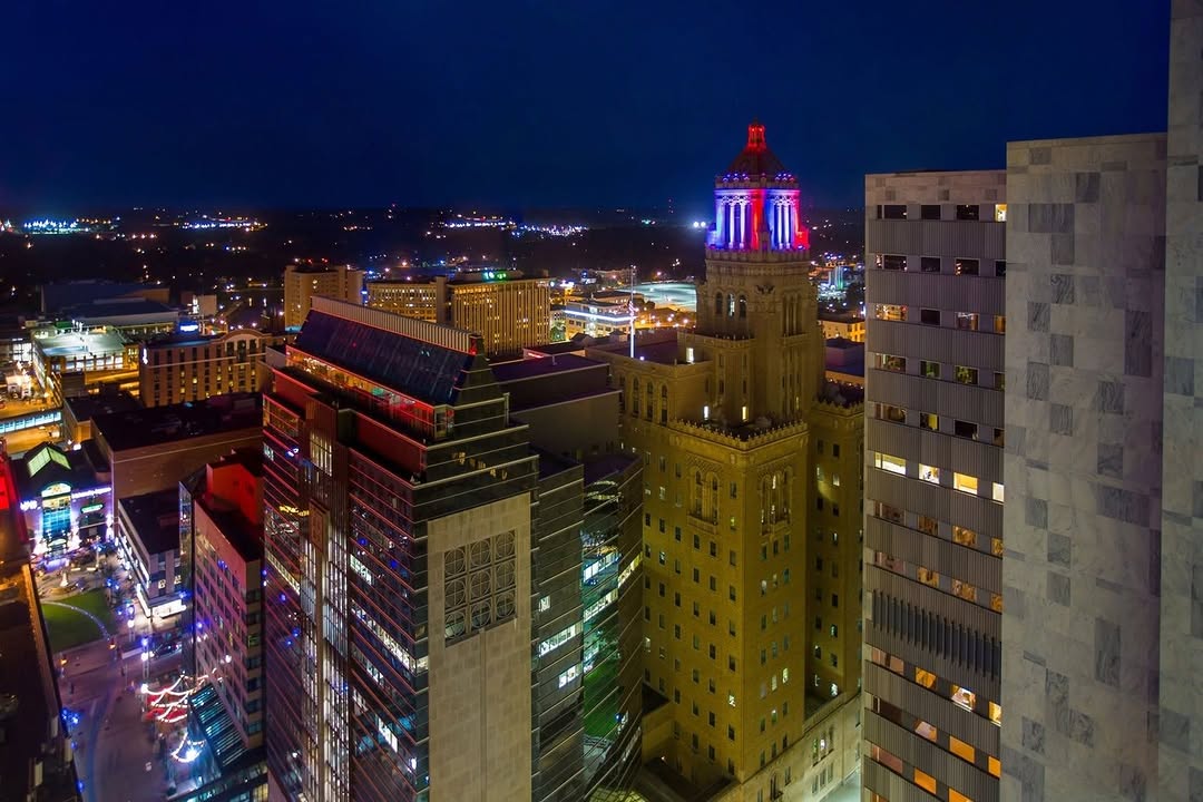 Instagram post by Dr. Yvonne Pierpont: Tonight, Mayo Clinic buildings will be lit red, white and blue in honor of Patriot Day, an annual observance in the United States, to honor …