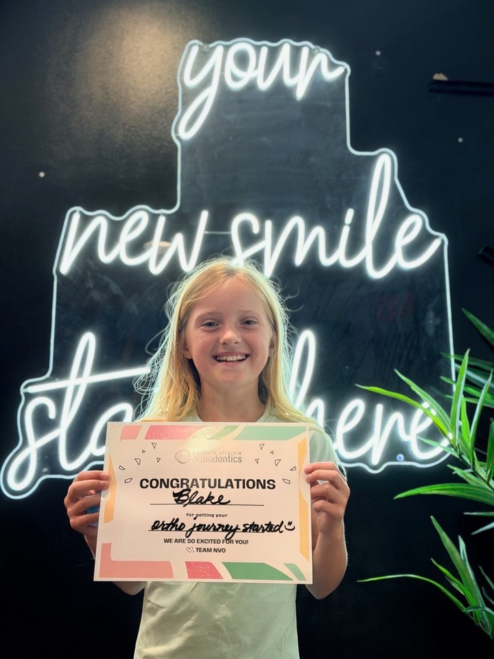 Instagram post by Dr. Zach Casagrande, DDS, MS: Future smile in progress! 😁 Orthodontic treatment is an investment in confidence, health, and a lifetime of smiles. Are you ready to start?…
